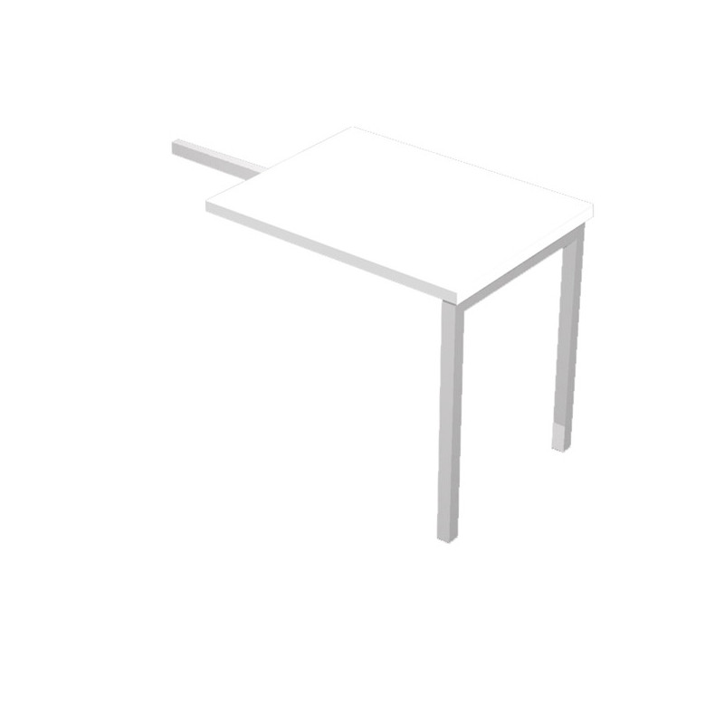 ALLUNGO REVERSIBILE DX/SX 80x60cm BIANCO per SCRIVANIE EASY Plus