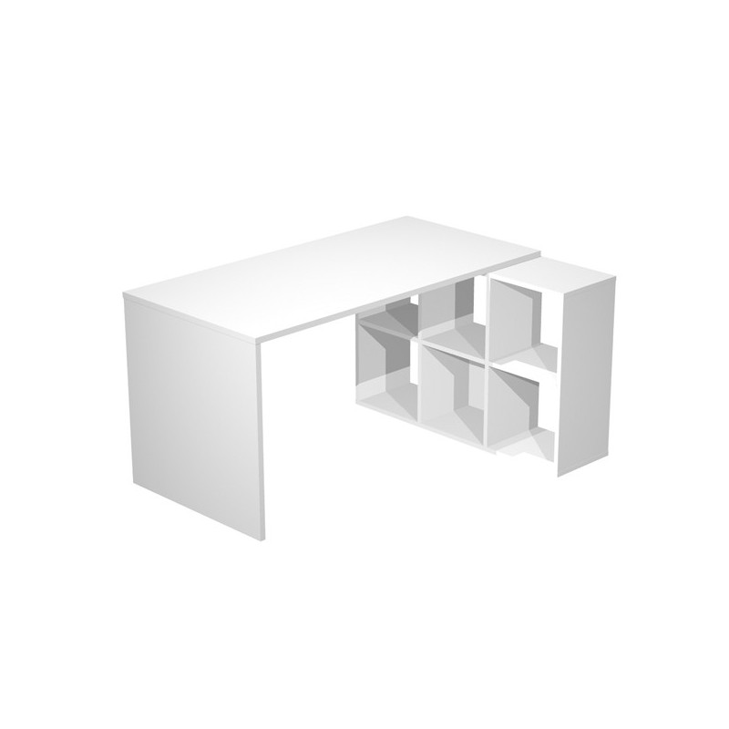 Postazione Home-Office 6 caselle L140 x P104 x H72,4cm Bianco