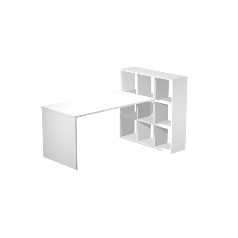 Postazione Home-Office 9 caselle L169 x P104 x H104cm Bianco