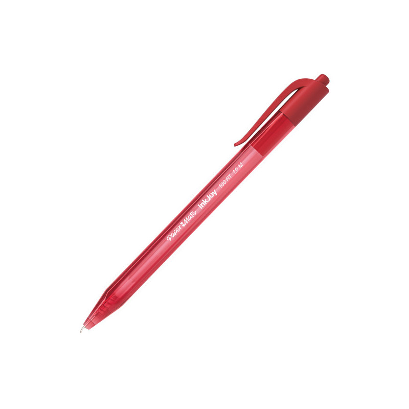 Penna sfera scatto INKJOY Stick 100RT 1,0mm rosso PAPERMATE