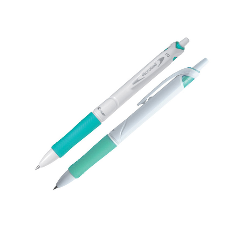 Penna a sfera scatto ACROBALL PURE WHITE Begreen 1,0mm verde PILOT