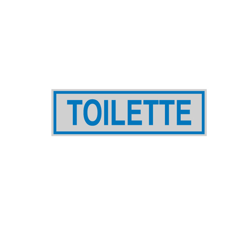 TARGHETTA ADESIVA 165x50mm TOILETTE