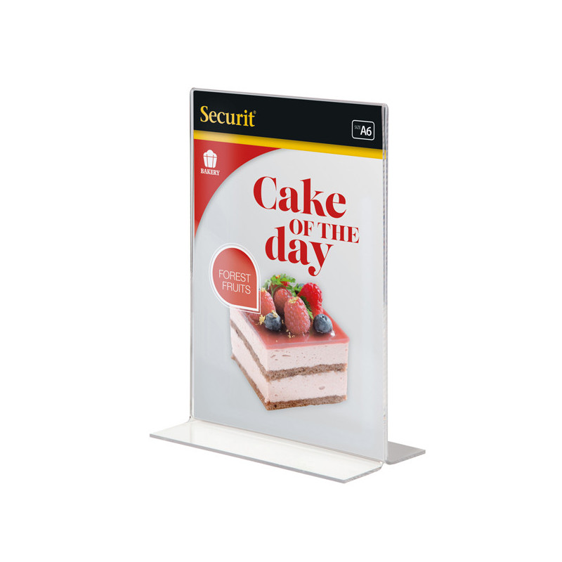 DISPLAY PORTAMENU' a T 10,5x15cm (A6) Securit