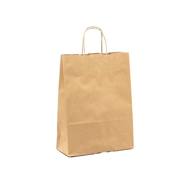 10 SHOPPERS CARTA BIOKRAFT 54X14X45CM NEUTRO CORDINO AVANA