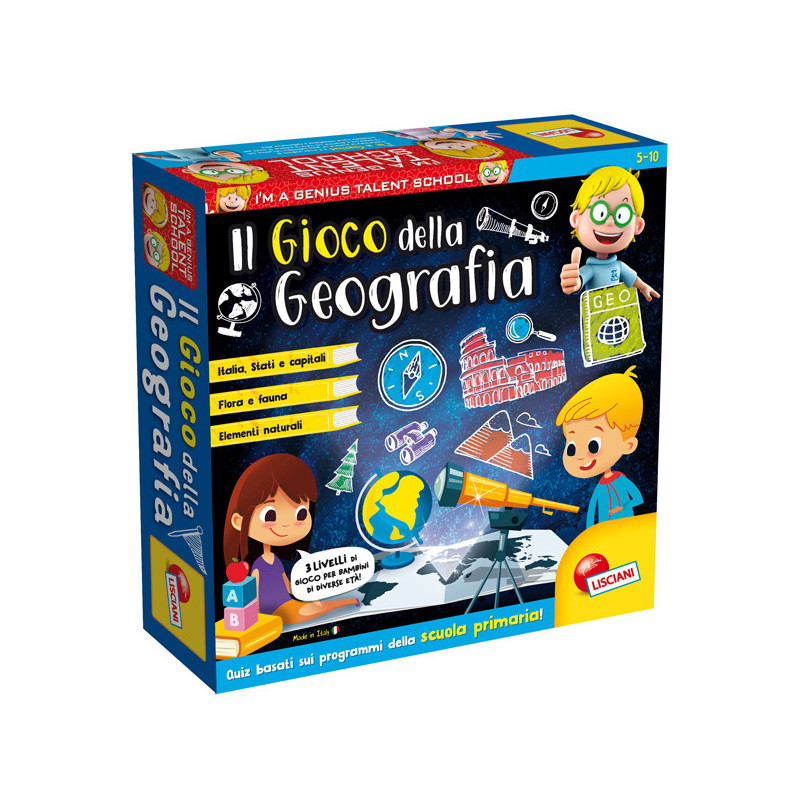 I'm a Genius il gioco della Geografia Lisciani