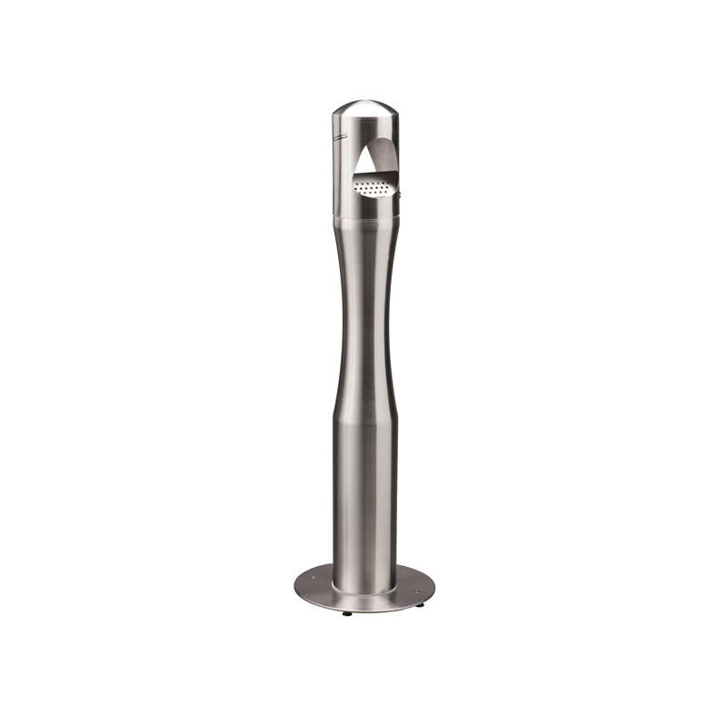 Portacenere a colonna H100cm in acciaio inox