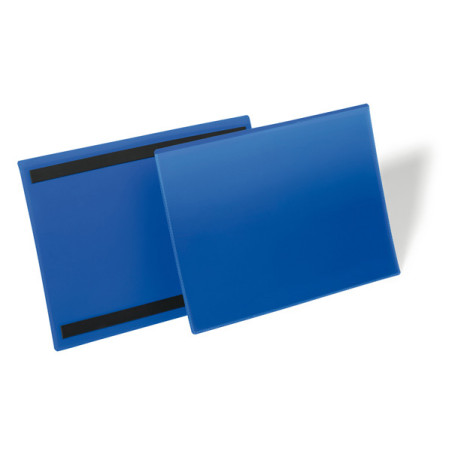 50 buste identificazione magnetiche 150x67mm art.1742 Blu DURABLE