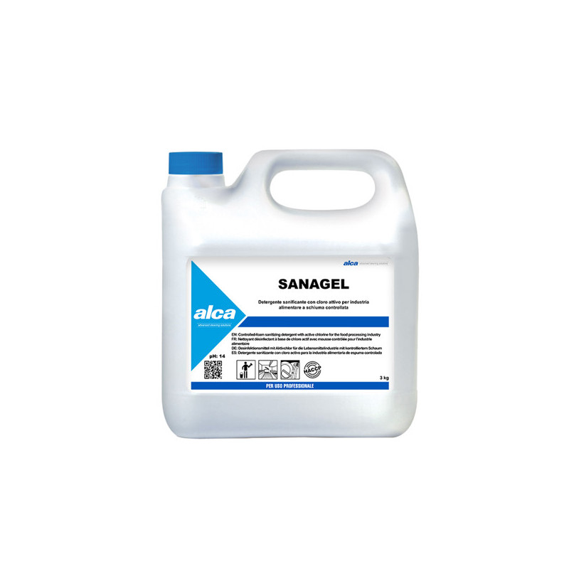 DETERGENTE SANIFICANTE Sanagel Tanica 3Kg Alca