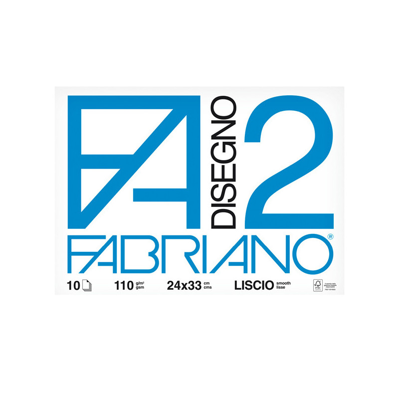 ALBUM P.M. FABRIANO2 (24X33CM) 10FG 110GR LISCIO