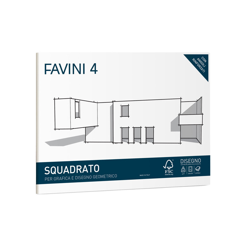 ALBUM FAVINI 4 24X33CM 220GR 20FG LISCIO SQUADRATO