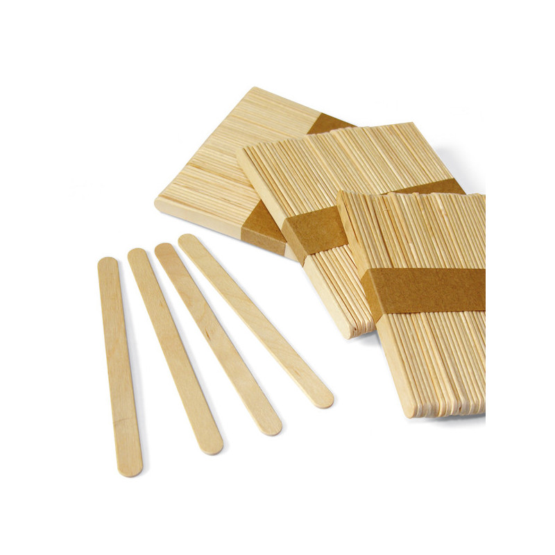 Set 50pz stecche in legno dim. 10x115mm Deco