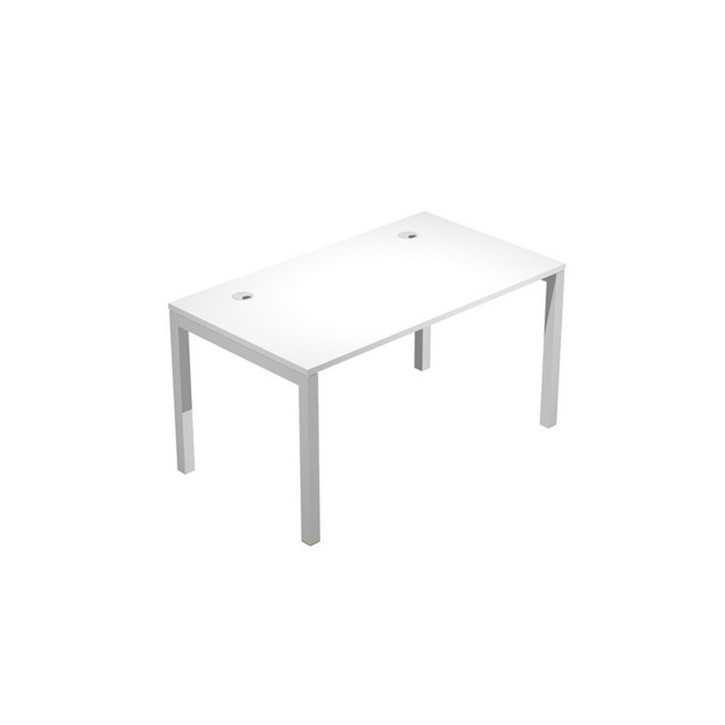 SCRIVANIA SINGOLA 140X80cm BIANCO - AGORA'