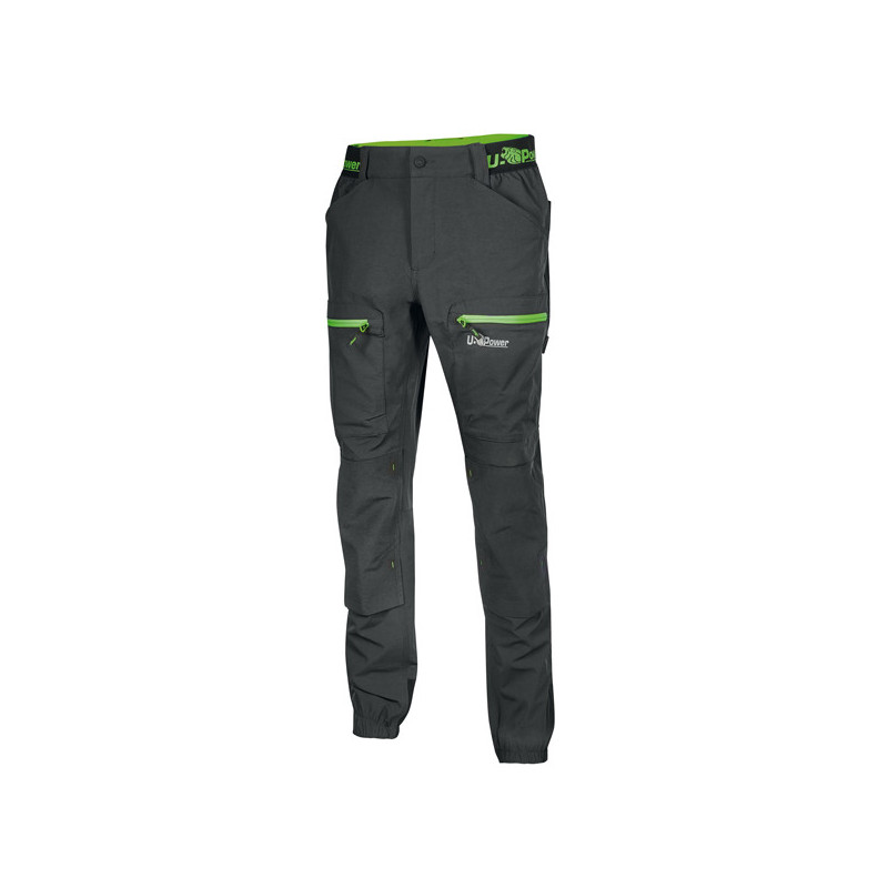 Pantalone Horizon taglia L nero/verde U-Power