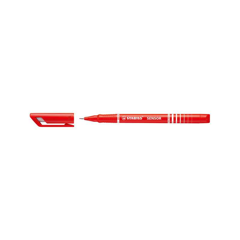 FINELINER STABILO SENSOR PUNTA 0.3MM ROSSO