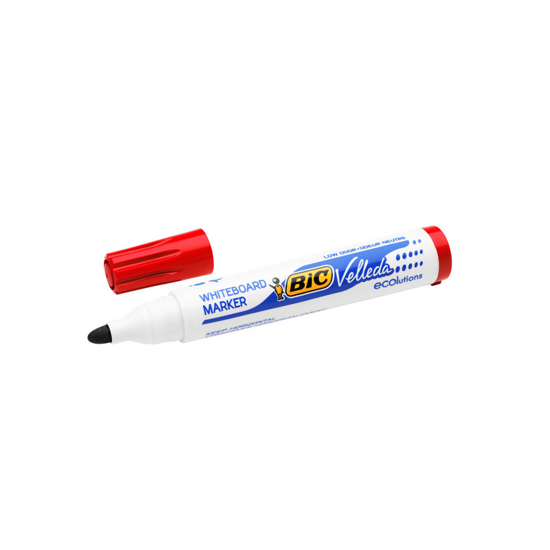 MARCATORE P.TONDA 1.5MM ROSSO Whiteboard VELLEDA© 1701 Recycled BIC©