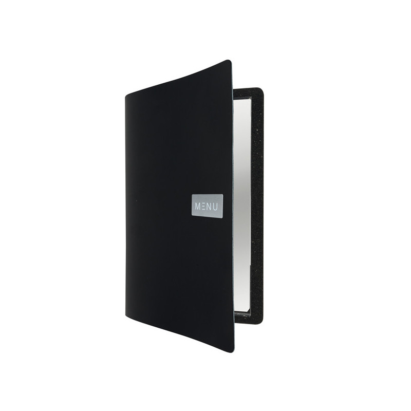 PORTA MENU' A4-24x33cm NERO Royal con 1 INSERTO DOPPIO