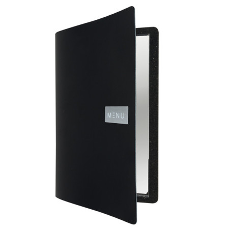 PORTA MENU' A4-24x33cm NERO Royal con 1 INSERTO DOPPIO