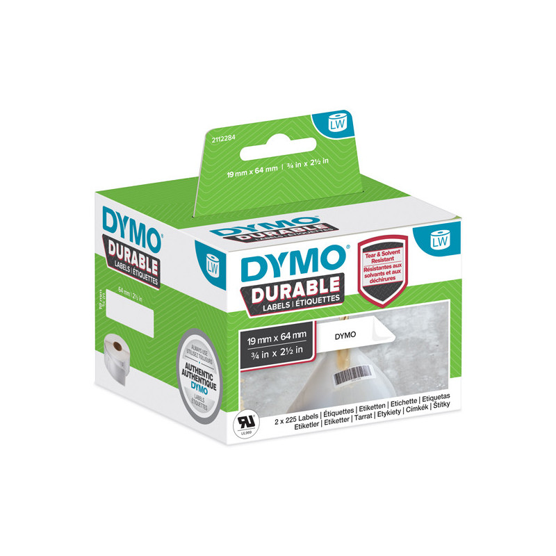 ETICHETTE DURABLE INDUSTRIAL DIM. 19X64MM 450X2 RT MULTIUSO