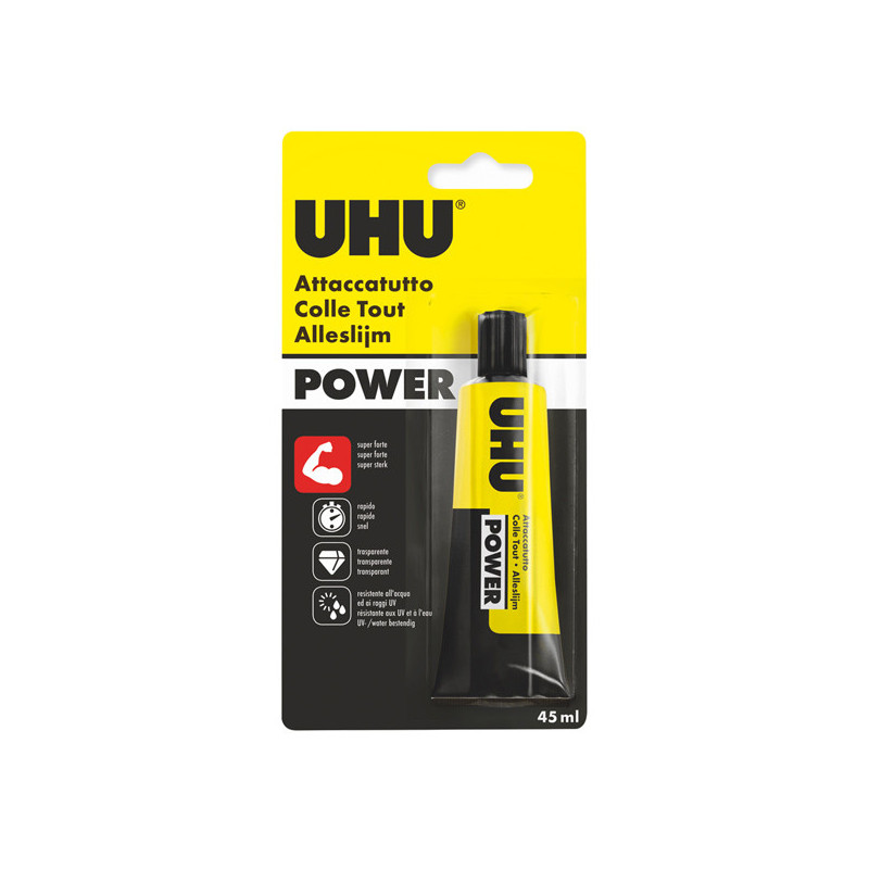 COLLA TRASPARENTE EXTRAFORTE UHU POWER 45ML