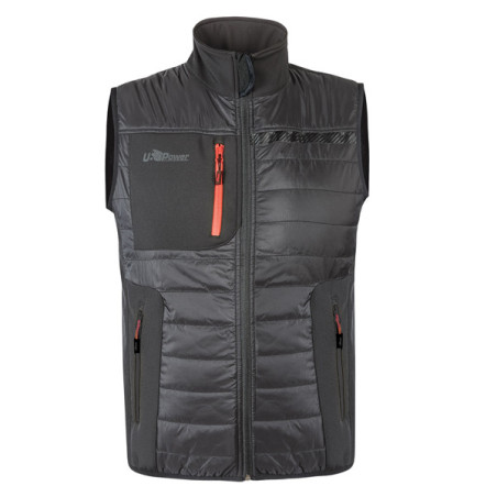 Gilet Wall taglia M grigio/arancio U-Power