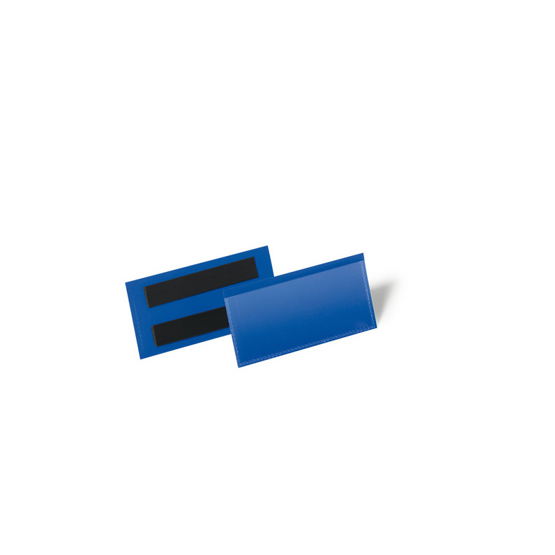 50 buste identificazione magnetiche 100x38mm art.1741 Blu DURABLE