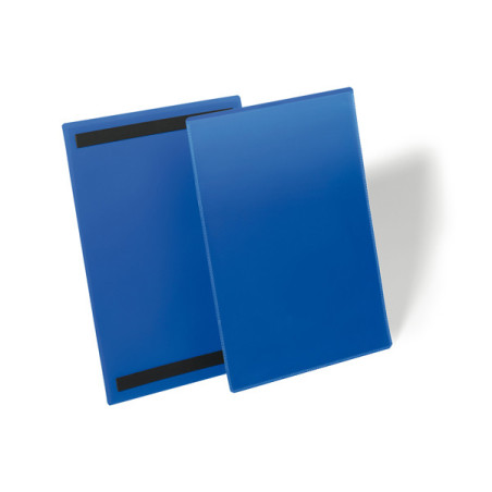 50 buste identificazione magnetiche 210x297mm (A4-VERT.) art.1744 Blu DURABLE