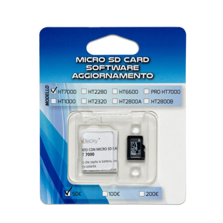 MICRO SD CARD aggiornamento 100/200? per verificabanconote HT7000