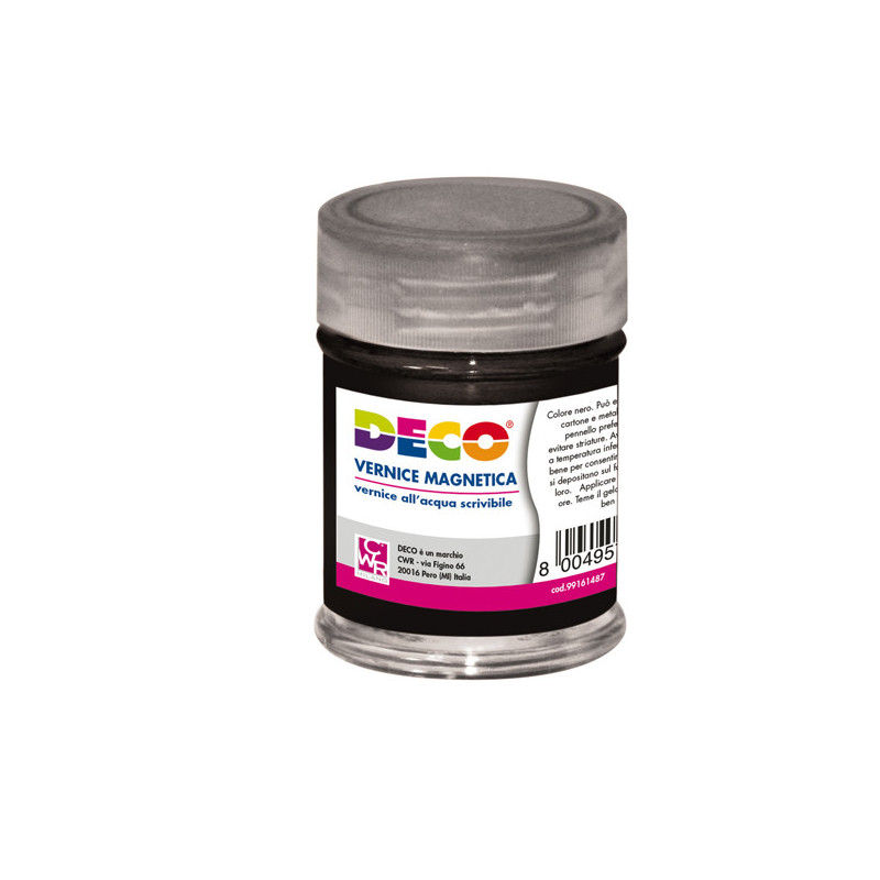 Vernice lavagna magnetica all'acqua nero 120gr DECO