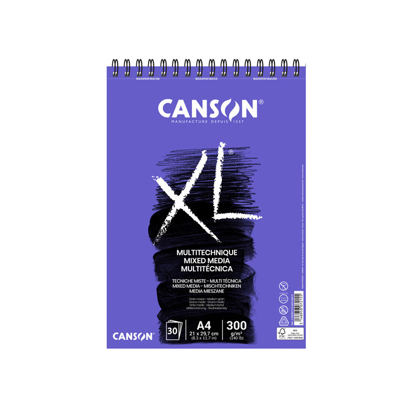 Album XL MIX-MEDIA f.to A4 300gr 30fg Canson