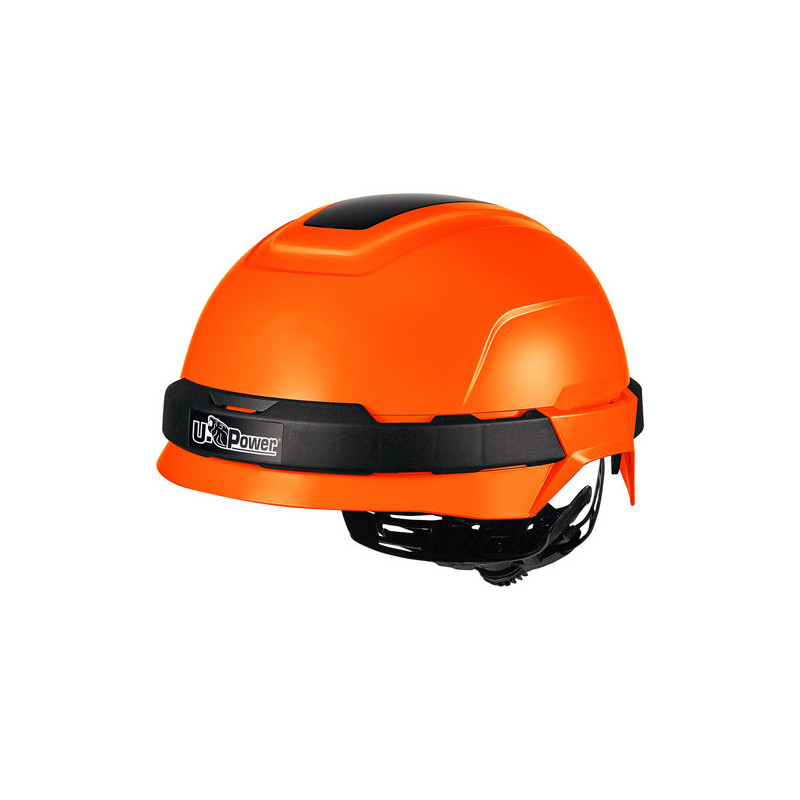 Casco protettivo Antares arancione fluo regolabile U-Power