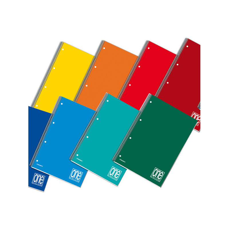 MAXIQUADERNO A4 SPIRALATO 4mm c/fori 70gr 140fg ONE COLOR BLASETTI