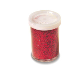 Glitter flacone grana fine 25ml rosso DECO