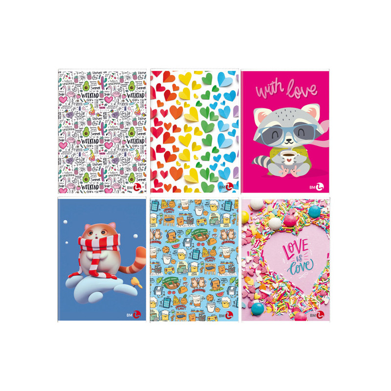 Maxiquaderno A4 40fg+2 80gr 5mm c/margine Bambina 2024 BM