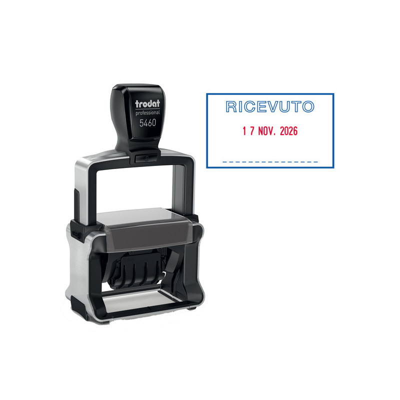 Timbro Professional 4.0 5460/PR4/L1 DATARIO + RICEVUTO autoinchiostrante TRODAT