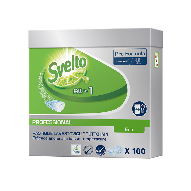 Fustino 100 Tabs 20g 3in1 Eco per lavastoviglie Svelto