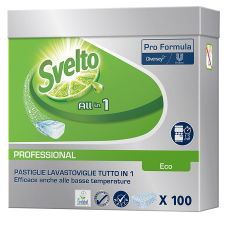 Fustino 100 Tabs 20g 3in1 Eco per lavastoviglie Svelto