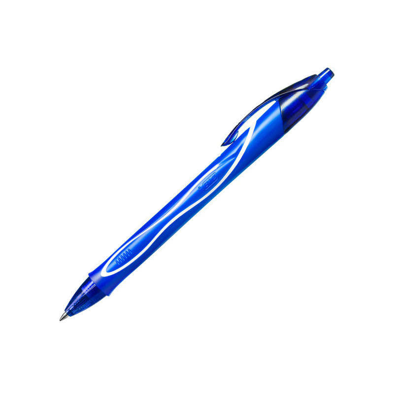 Scatola 12 penna sfera scatto Gelocity quick dry blu BIC©