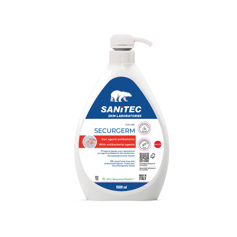 Sapone liquido 1Lt con antibatterico Securgerm Sanitec