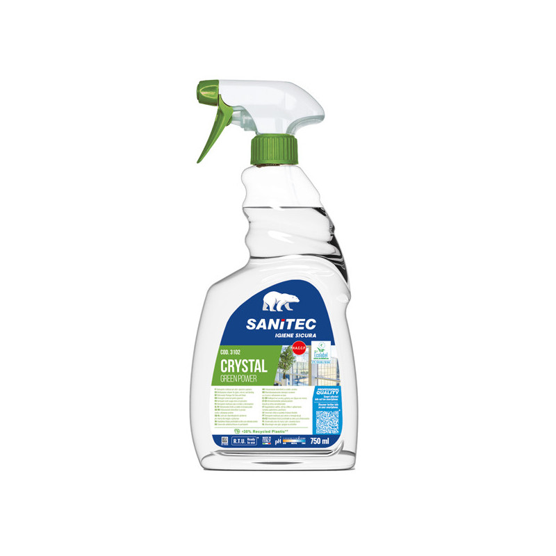 Detergente Vetri 750ml Green Power Sanitec