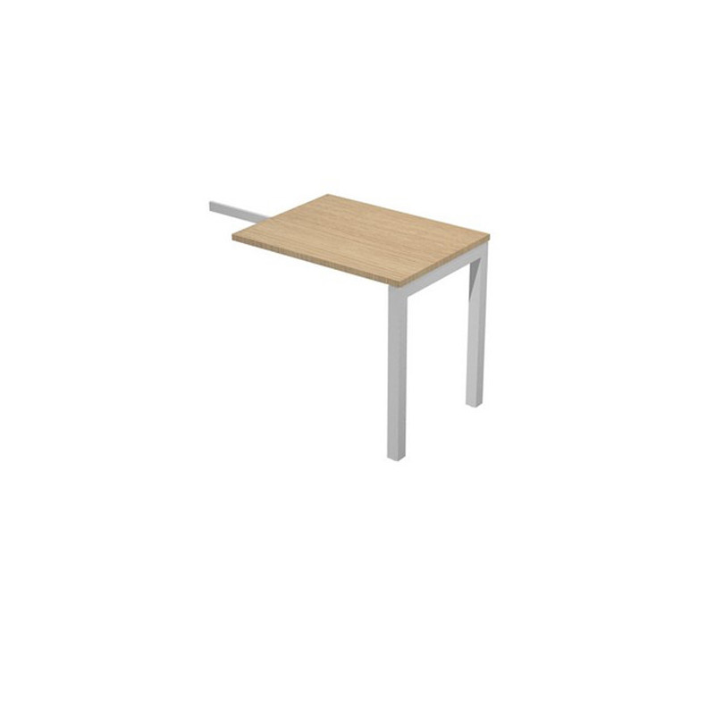 Allungo dx/sx per scrivania singola 80x60x74,6cm Rovere - Agora'