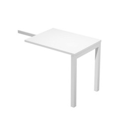 Allungo dx/sx per scrivania singola 80x60x74,6cm Bianco - Agora'