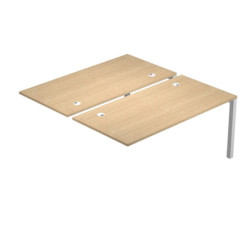 Postazione doppia aggiuntiva per scrivanie 180X166cm Rovere - Agora'