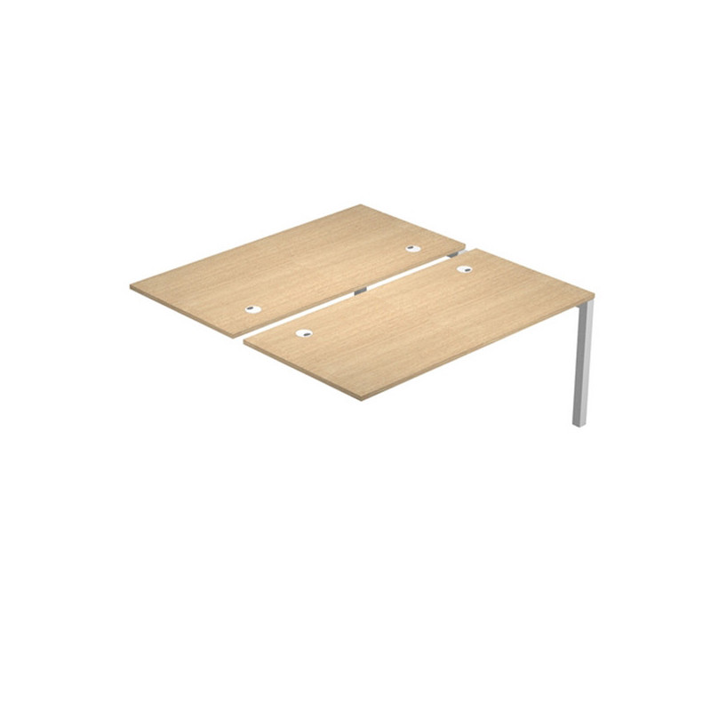 Postazione doppia aggiuntiva per scrivanie 180X166cm Rovere - Agora'