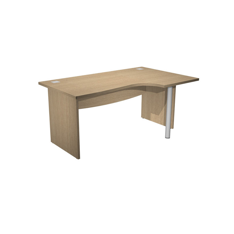 Scrivania Compact DX fianco pann. L180cm Rovere - Agora' Direction