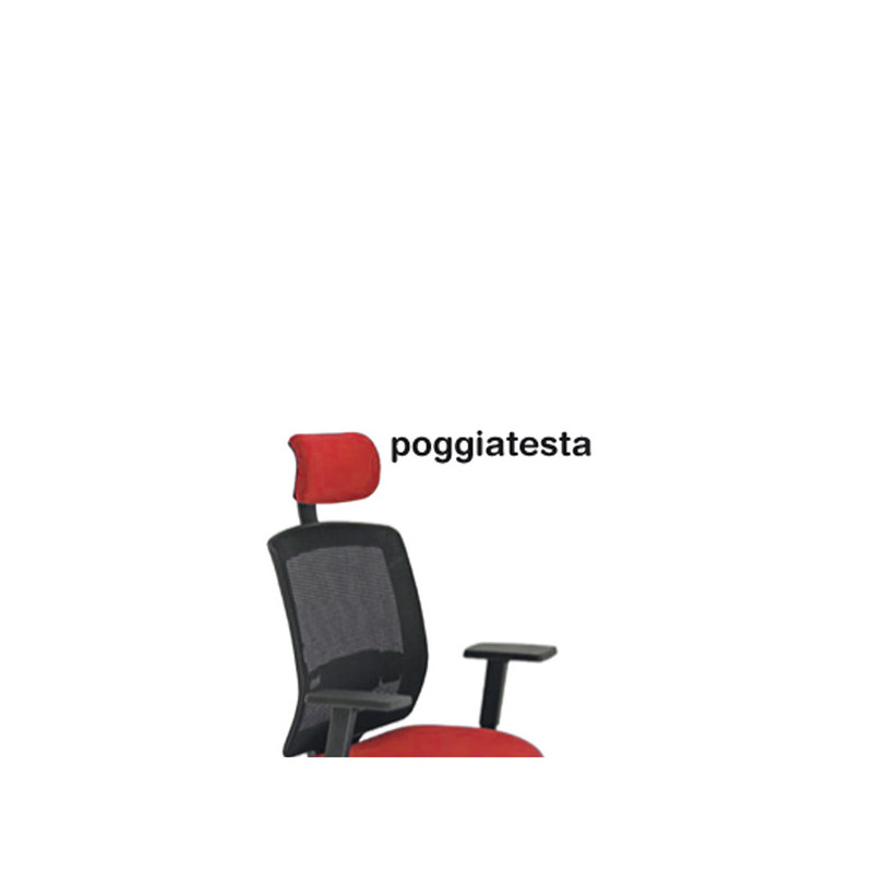 Poggiatesta Rosso per seduta Molly A