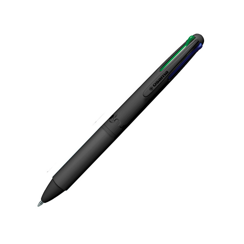 Penna sfera 4 colori 4 Multi 1.0mm Urban all black OSAMA