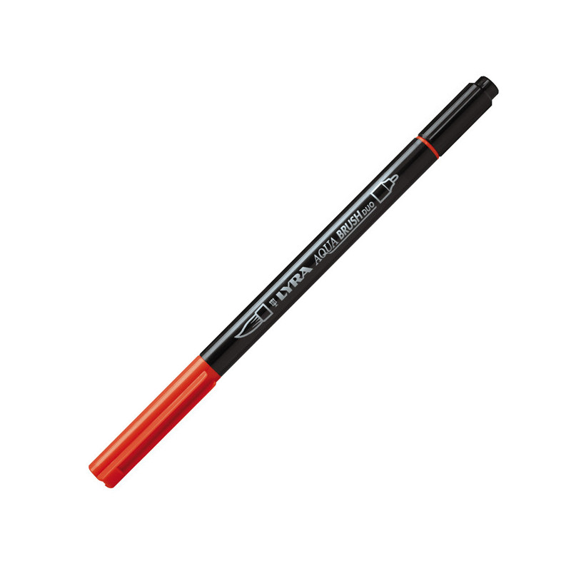 Pennarello a 2 punte AQUA BRUSH DUO rosso geranio chiaro LYRA