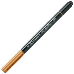 Pennarello a 2 punte AQUA BRUSH DUO ocra d'oro LYRA