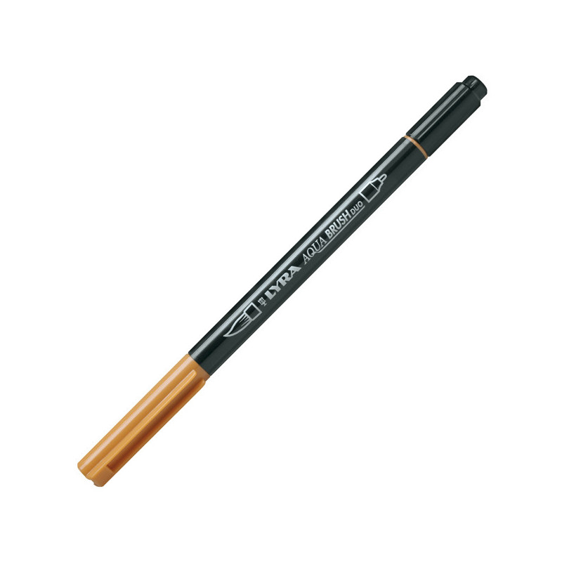 Pennarello a 2 punte AQUA BRUSH DUO ocra d'oro LYRA