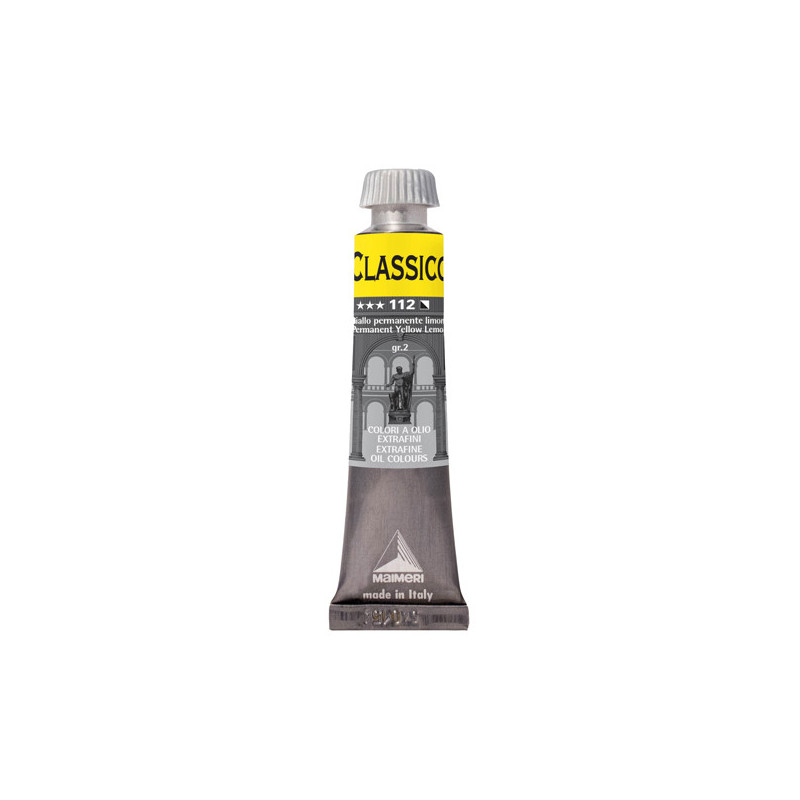 Colore a olio extrafine 20ml giallo permanente limone Maimeri